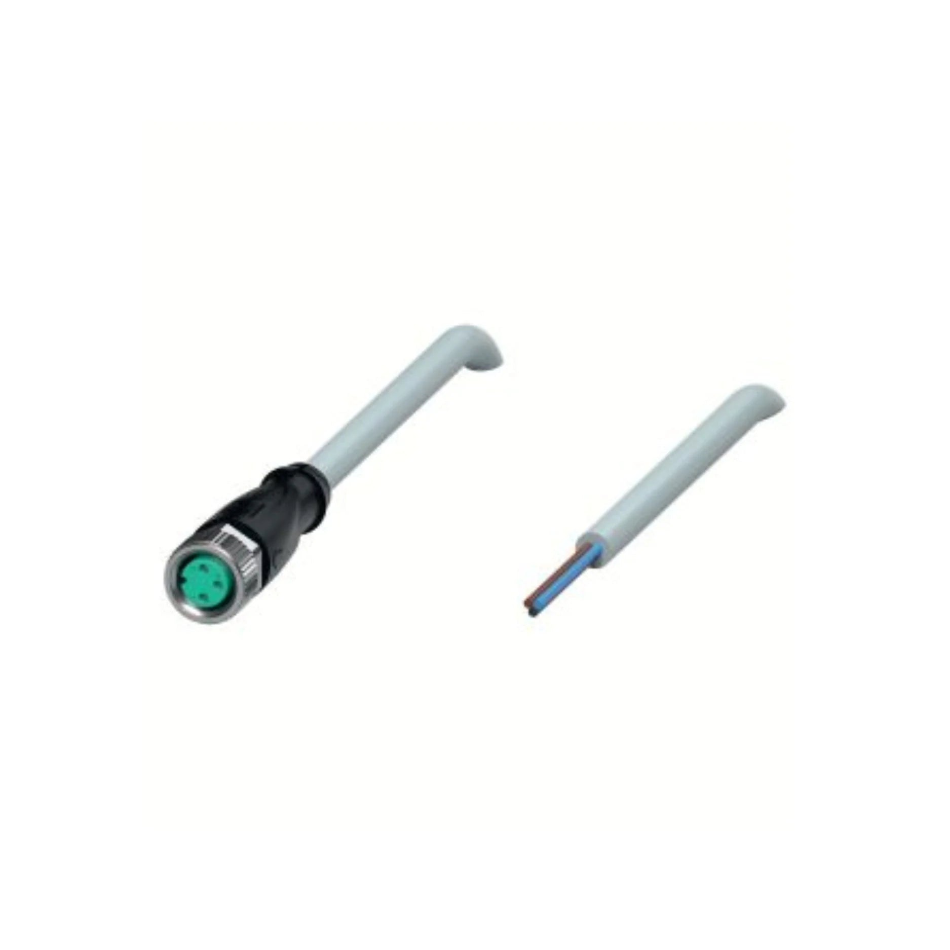Pepperl+Fuchs V3-GM-5M-PVC M8 3-pin female cordset with 5 m PVC cable, IP68 rated, A-coded, for industrial sensor connections.