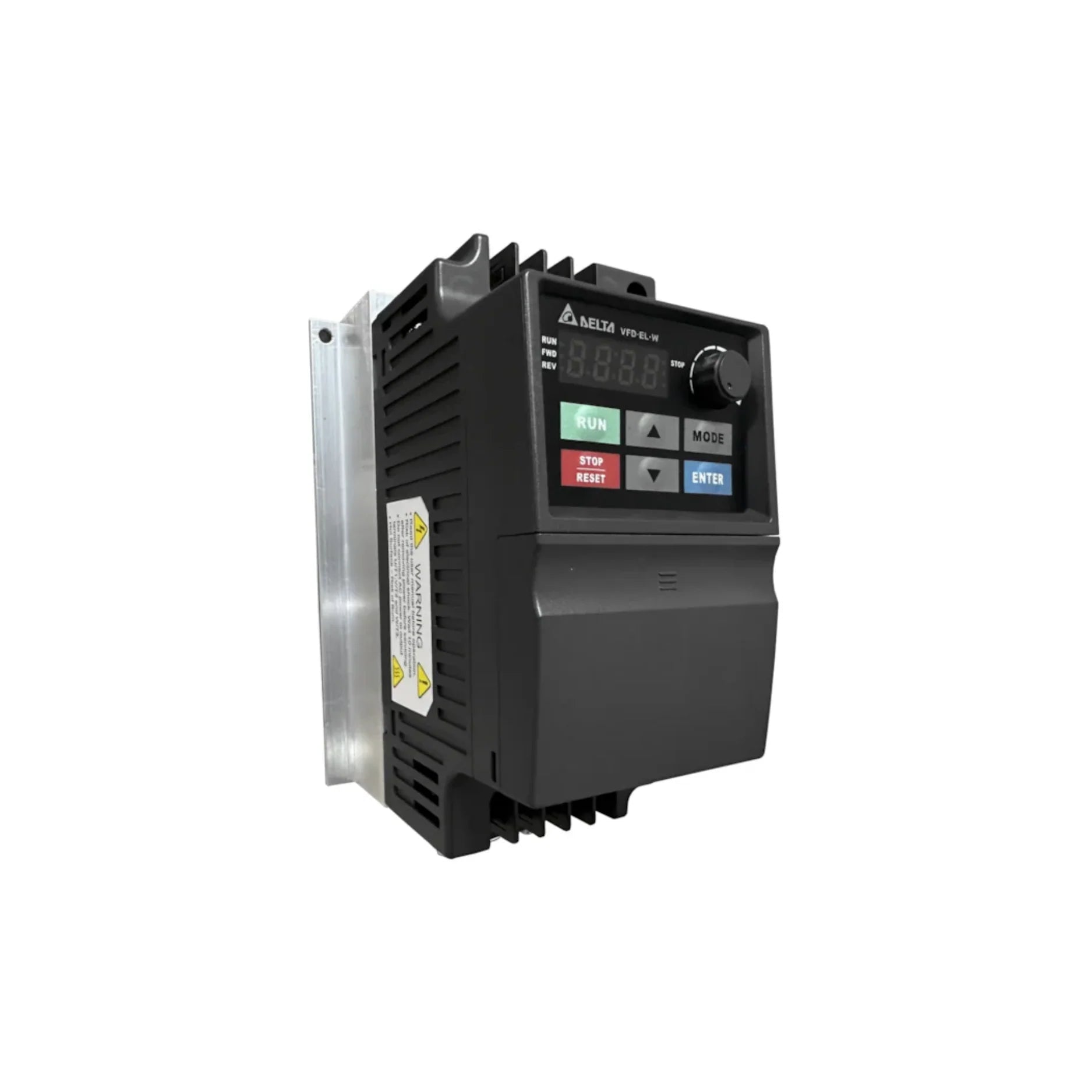 Delta VFD015EL43W-1 1.5 kW variable frequency drive for 200–240 V industrial motor control.