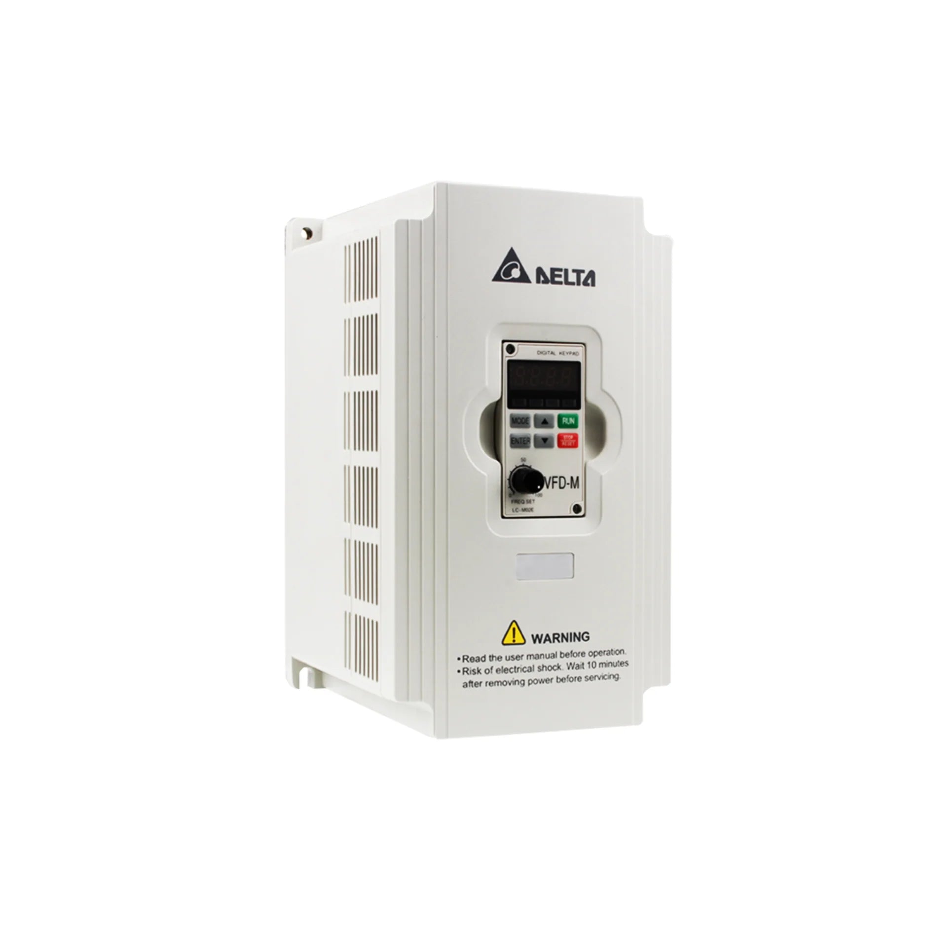 Delta VFD015M21A Variable Frequency Drive with compact design and industrial-grade capabilities.