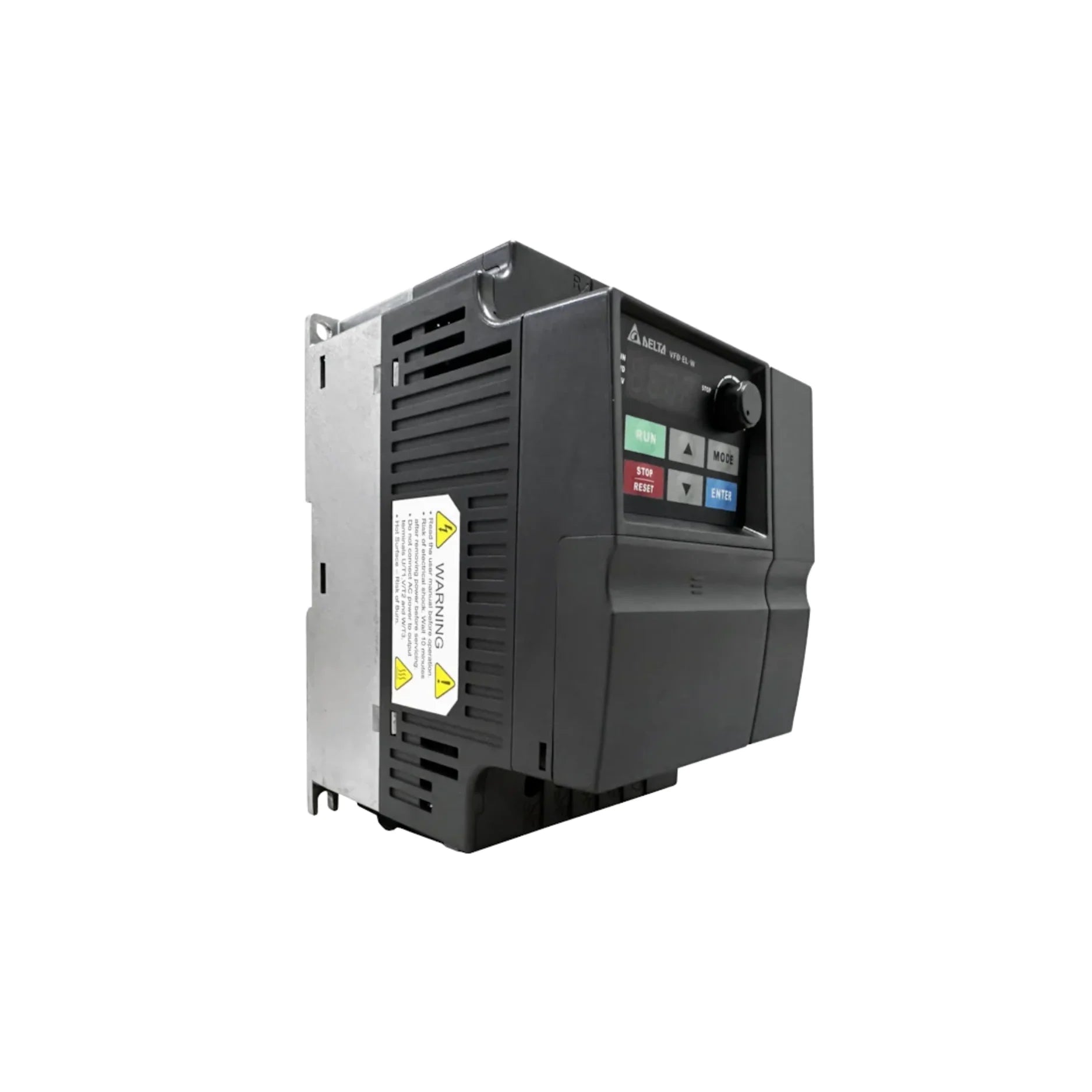 Delta VFD022EL21W drive offers reliable motor control for industrial use.