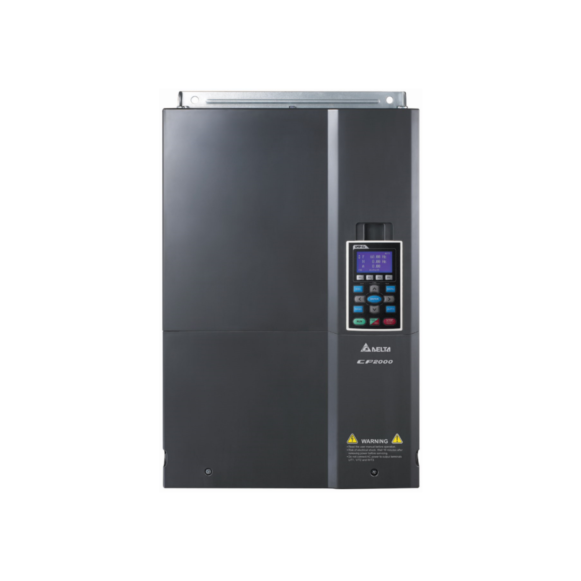 Delta VFD750CP43B-21 inverter for industrial applications, featuring efficient motor control and robust design.