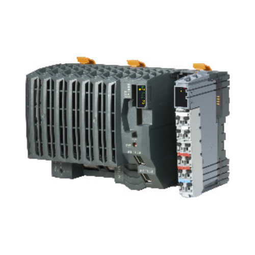B&R X20CP1585 PLC with Intel Atom 1 GHz, 256 MB DDR2 SDRAM, Ethernet, POWERLINK, USB interfaces, and expansion slot for industrial automation.