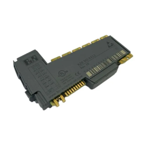 B&amp;R X20DO6322 digital output module with 6 sourcing channels, 24VDC, 0.5A each, for use in modular X20 automation systems.