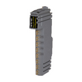 B&R X20DOF322 digital output module, 32 channels, 24V DC sourcing type. High-density output for industrial automation, DIN rail mount.