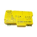 B&R X20SI4100 safe digital input module with 4 inputs and 4 pulse outputs, 24 VDC operation, for industrial safety applications.