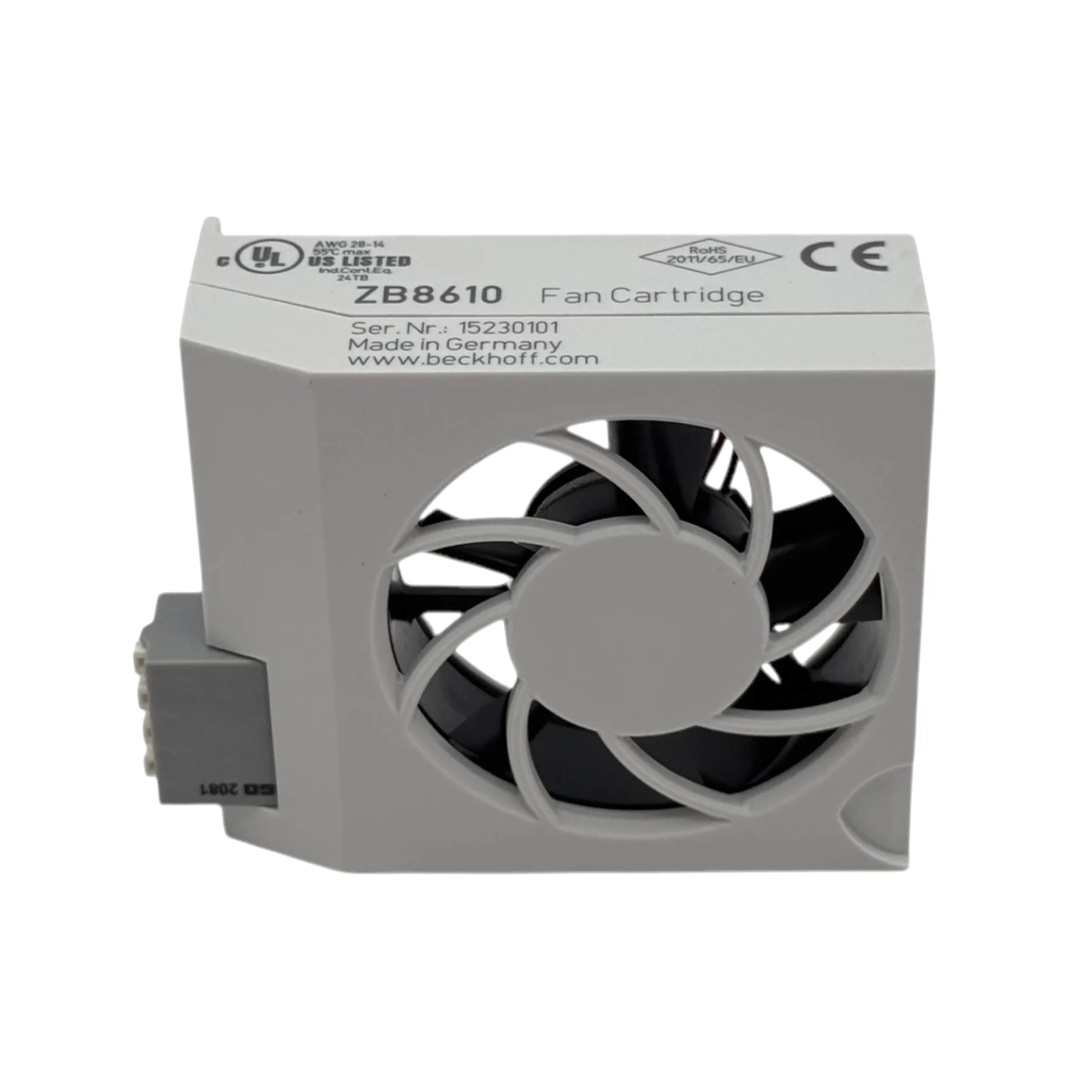 Beckhoff ZB8610 power supply terminal for EtherCAT Box modules with compact design and reliable performance.
