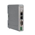 Weintek cMT-SVR-100 headless HMI with dual Ethernet, RS-232/RS-485, USB, and SD slot for industrial control and remote visualization.