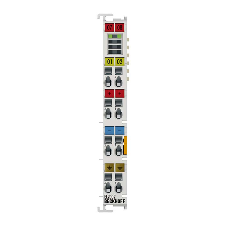 Beckhoff EL2002 Industrial Communication Device with robust design for long-term operation.