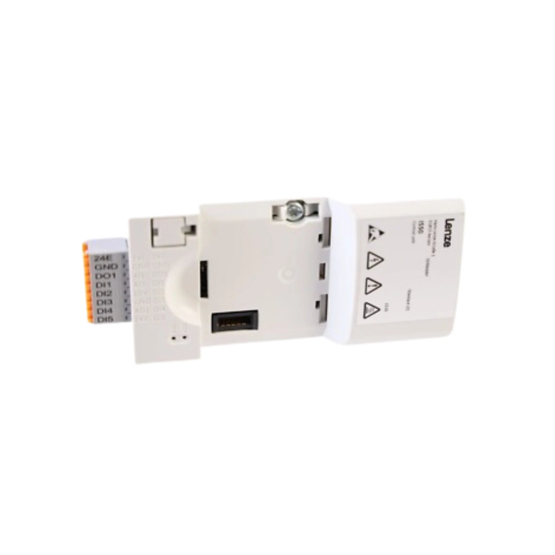 Lenze i5CA5002000VA0000S 2.0 kW frequency inverter, i550 cabinet series, 400V, VDE-compliant, modular drive for compact motor control systems.