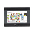 Weintek MT6071iP 7" HMI touchscreen panel with serial communication ports for industrial automation applications.
